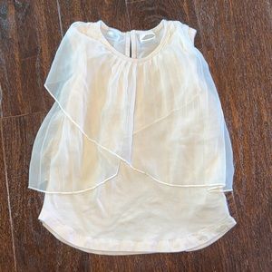 Kardashian Kids cream sleeveless top 5T